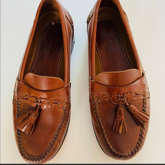 Johnston & Murphy brown tassel loafers size 10.5 - Picture 2 of 8
